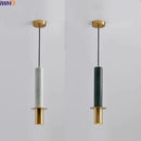 Axyaa Copper Marble LED Pendant Light Modern Design for Dining Living Room