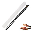 Axyaa Portable Black Alloy Chopsticks Set for Sushi and Korean Cuisine