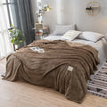 Axyaa Solid Yellow Flannel Blanket for Beds - Soft & Warm Throw Blanket