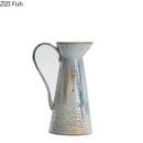 Axyaa Handheld Ceremic Vase Painted Plant Pot Room Aesthetic Decor