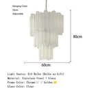 Axyaa Crystal Chandelier Pink Glass Pendant Light Luxury Lighting
