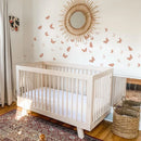 Boho Pink Butterfly Wall Sticker Nursery Decor by Axyaa