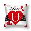 Axyaa Nordic Love Pillowcase 45x45cm - Home Decorative Throw Pillow Cover