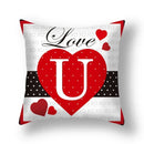 Axyaa Nordic Love Pillowcase 45x45cm - Home Decorative Throw Pillow Cover