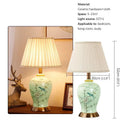 Axyaa Ceramic Table Lamp American Style Living Room Bedroom Decor