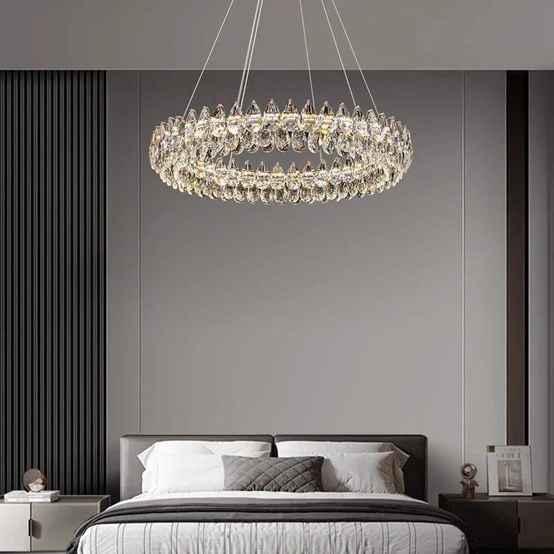 Axyaa Circular LED Ceiling Lamp: Modern Lighting Source for Living Rooms & Bedrooms