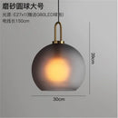 Axyaa Glass Ball Pendant Light: Modern Nordic Home Decor Fixture