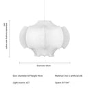 Axyaa Silk Chandelier: Adjustable Height Modern Nordic LED Pendant Lights