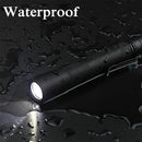 Axya Portable Mini Pen Light Torch 3 Modes Clip Emergency Flashlight