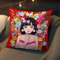 Axyaa Anime Pillow Cover by Chisato Tatumi for Sofa Room Decor and Wedding Gift