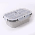 Axyaa Silicone Lunch Box Spoon Portable Bento Container 900ml