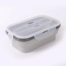 Axyaa Silicone Lunch Box Spoon Portable Bento Container 900ml
