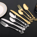 Axyaa Vintage Stainless Steel Cutlery Set - 16-Piece Flatware Dinnerware Kit