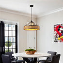 Axyaa Retro Tropical E27 Pendant Light Chandelier for Living Room Bedroom Foyer Dining