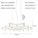 Axyaa Metal Pendant Chandelier: Modern Luxury G9 LED Lighting Fixture
