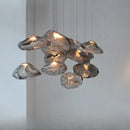 Axyaa Pebble Glass Pendant Lamp LED Chandelier for Luxury Living & Dining Rooms