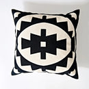 Axyaa Abstract Geometric Canvas Cotton Cushion Cover 45x45cm
