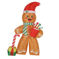 Axyaa Xmas Gingerbread Man Inflatable - Giant Outdoor Christmas Decor