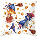 Axyaa Halloween Pumpkin Cushion Cover 18x18 - Farmhouse Throw Pillow for Home Decor