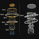 Axyaa Modern Luxury Staircase & Living Room Pendant Lights for Indoor Lighting