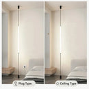 Axyaa Black Acrylic LED Floor Lamp for Stylish Home Decor