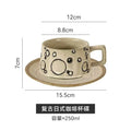 Axyaa Ceramic Donut Coffee Cup & Saucer Set: Creative Design, Perfect for Morning Coffee