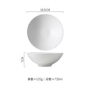 Axyaa Frosted Ceramic Hammer Patterned Serving Bowl for Salad, Ramen, Soup, Pasta