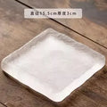 Axyaa Frosted Glass Plate: Creative Western Food & Fruit Dim Sum High-End Dish