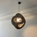 Axyaa Black Handmade Wabi Sabi Pendant Chandelier LED Lighting