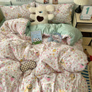 Axyaa Soft Skin-friendly Bedding Set with Duvet Cover, Bedsheet, Pillowcases