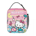 Axyaa Hello Kitty Insulated Lunch Tote for Travel Food Storage - Reusable Thermal Cooler