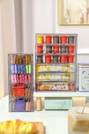 Axyaa Acrylic Coffee & Tea Storage Organizer Box - Dustproof Capsule Drawer Container