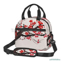 Axyaa Sakura Cherry Blossoms Insulated Lunch Bag: Reusable Thermal Cooler for Work, School, Picnic