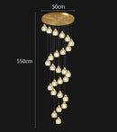 Axyaa Modern LED Ceiling Chandelier for Bedroom and Dining Room