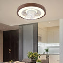 Axyaa Wooden Silent Ceiling Fan Light LED Fixture for Home Office Décor