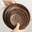 Axyaa Black Walnut Wooden Tray: Elegant Serving Plate for Home, Tea, Snacks & Desserts