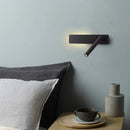 Axyaa Nordic LED Wall Lamp with Switch - Rotating, Ideal for Bedroom, Living Room & Study