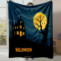 Axyaa Cartoon Cute Halloween Gift Flannel Sofa Blanket