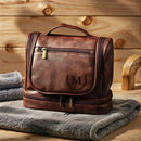 Axyaa Men's Business Toiletry Bag: Large Capacity PU Leather Travel Organizer
