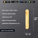 Axyaa Marble Wall Light Long Lamp LED for Living Room and Bedside Reading