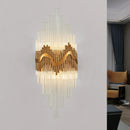 Axyaa Crystal European Wall Lamp for Bedroom, Hallway, and Corridor