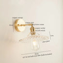 Axyaa Glass LED Wall Lights Fixture for Home Decor and Bathroom Mirror