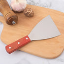 Axyaa Stainless Steel Spatula with Wooden Handle - BBQ Cooking Utensil