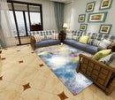 Axyaa Marble Texture Printed Carpet for Home Living Room and Bedroom Decoration
