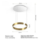 Axyaa Smart Dimming Circle Rings Chandelier for Home Decor