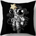 Axyaa Spacemen Rocket Pillowcase for Sofa Home Decor Kids Room
