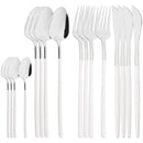 Axyaa Black Gold Mirror Stainless Steel Cutlery Set Dinnerware Flatware Knife Spoon Fork