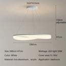 Axyaa Modern LED Circle Pendant Lights Dimmable Chandelier for Living Room Bedroom Home