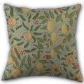 Axyaa Peach Leather Velvet Pillow Case Set - William Morris Design