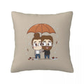 Axyaa Square Pillowcase Comfort Cushion Cover Polyester Throw Pillow for Home Sofa